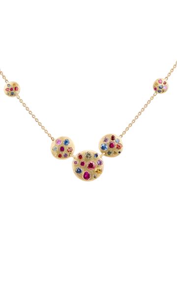 Polly Wales Cosmos 18k Gold Sapphire Necklace