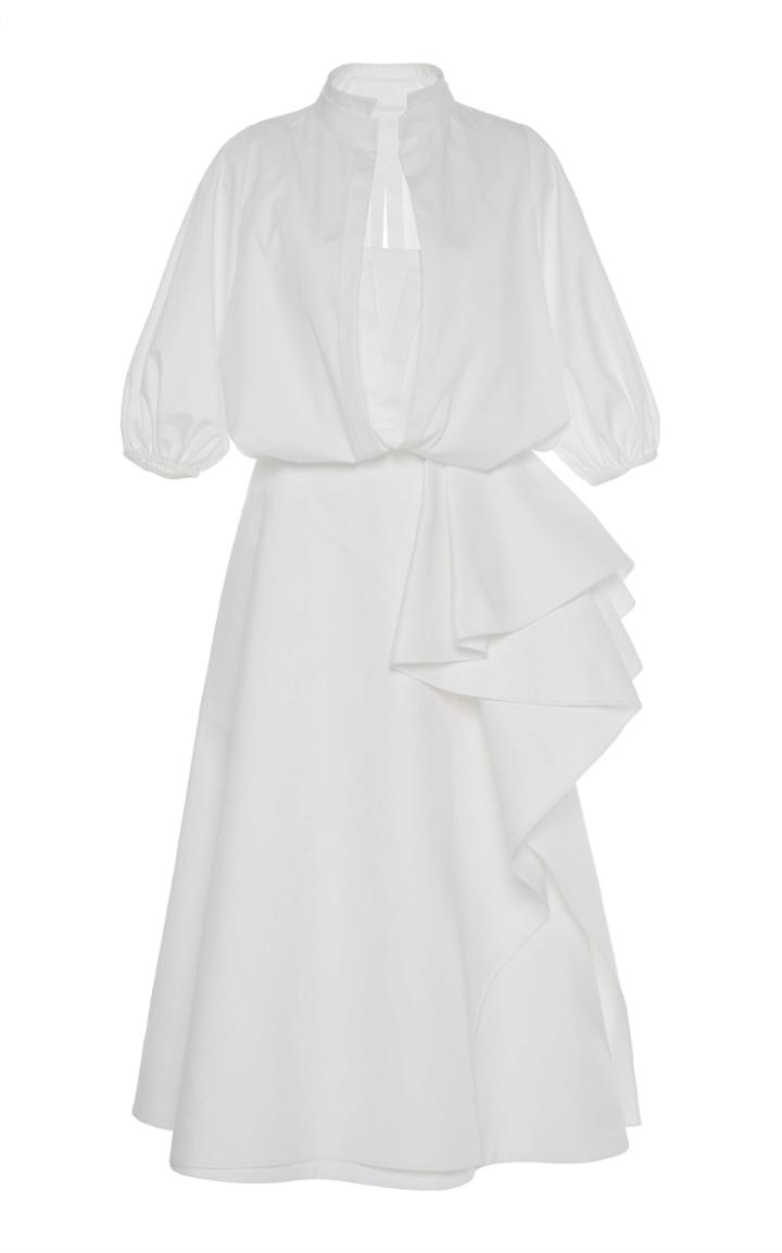 Dice Kayek Gathered Shirt Dress