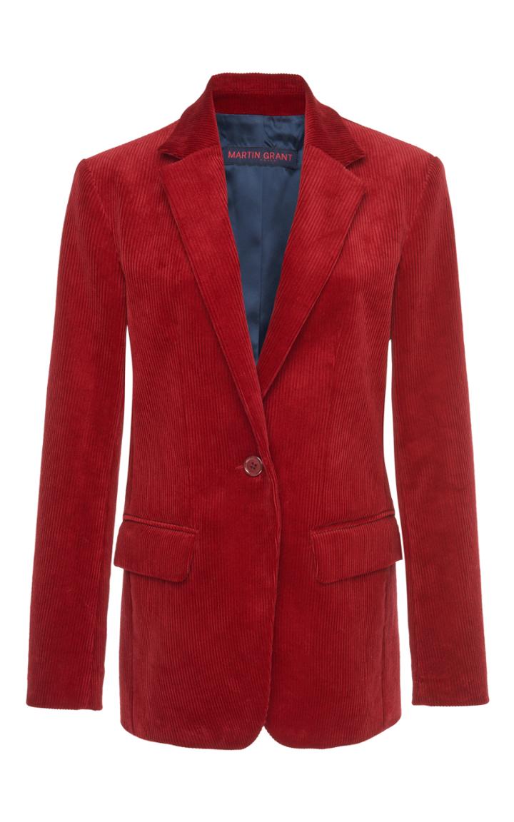 Martin Grant Corduroy Tailored Jacket