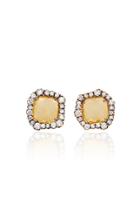 Kimberly Mcdonald One-of-a-kind Yellow Diamond Slice Studs
