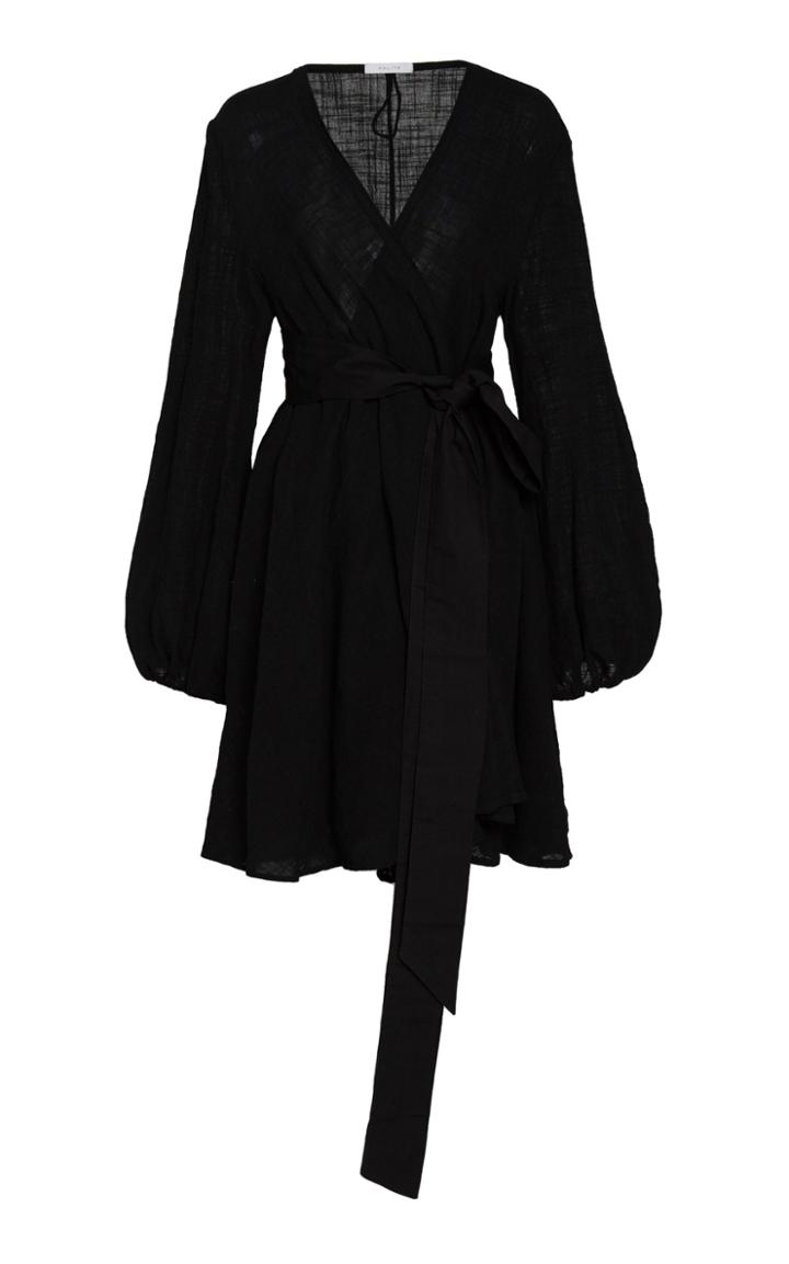 Kalita Gaia Cotton Gauze Wrap Mini Dress