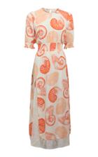 Moda Operandi Baum Und Pferdgarten Aleela Shell Smocked Midi Dress Size: 34