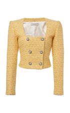 Moda Operandi Alessandra Rich Double-breasted Tweed Jacket