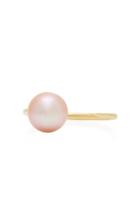 White/space 14k Rose Gold Pearl Ring