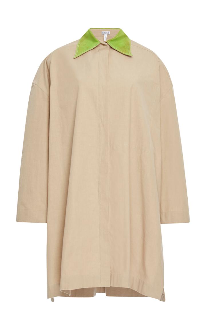 Loewe Oversized Printed Collar Cotton Coat