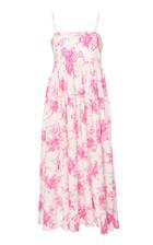 Les Rveries Pleated Cotton Midi Dress