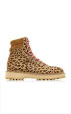 Diemme Monfumo Leopard-print Calfhair Hiking Boots