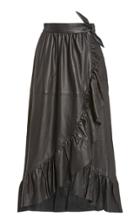 Zimmermann Ladybeetle Leather Wrap Skirt