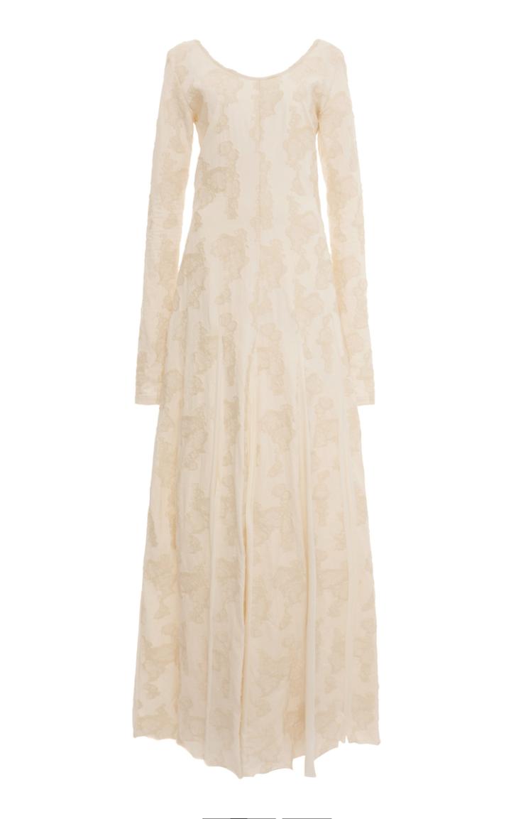 Moda Operandi Ann Demeulemeester Wool-jacquard Maxi Dress