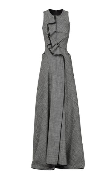 Moda Operandi Maticevski Nonchalant Wool-twill Wrap Gown