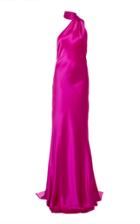 Moda Operandi Naeem Khan Assymetric Sash-accented Silk Gown Size: 2