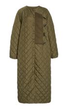 Ganni Quilted Recycled Nylon Coat
