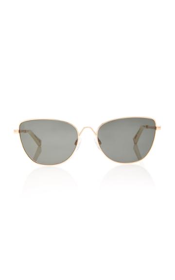 Kate Young Kaela Cat-eye Metal Sunglasses