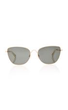 Kate Young Kaela Cat-eye Metal Sunglasses