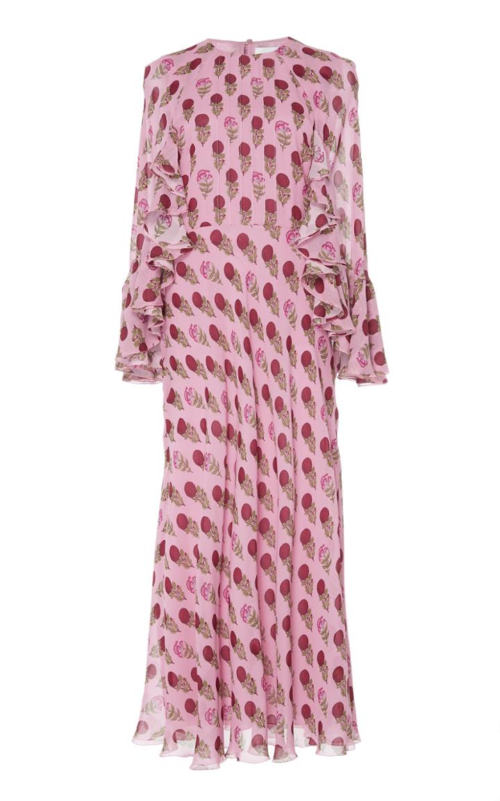 Giambattista Valli Print Shift Silk Dress