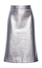 Prada Metallic High-rise Knee-length Skirt