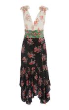 Amur Lolly Floral-print Silk-chiffon Midi Dress