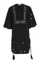 Elie Saab Embroidered Crepe Mini Dress