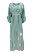 Bthaina V-illusion Embroidered Caftan