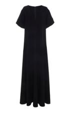 Oscar De La Renta V Neck Drape Gown