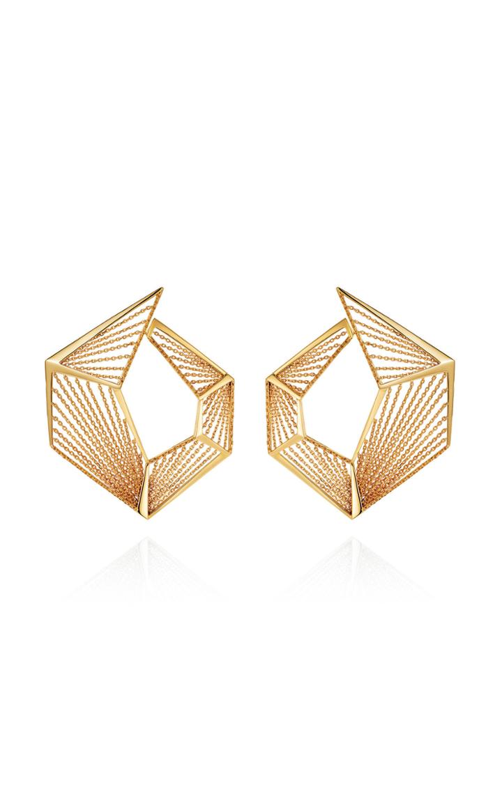 Mike Joseph Yellow Gold Earrings