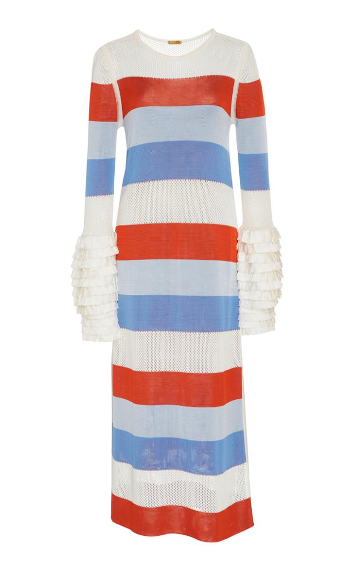 Pepa Pombo St. Tropez Ruffled Dress