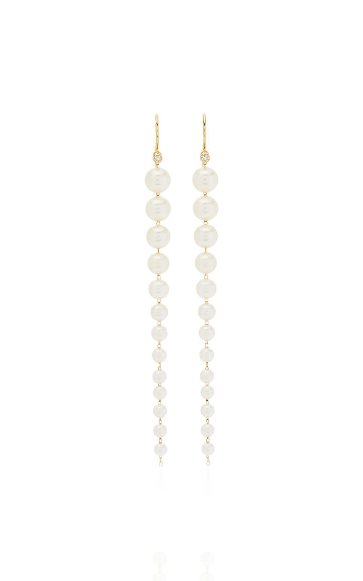 Moda Operandi Mizuki Graduated Pearl Earrings