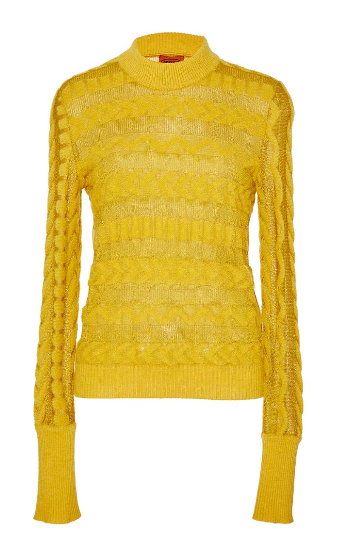 Missoni Turtleneck Slim Knit Top