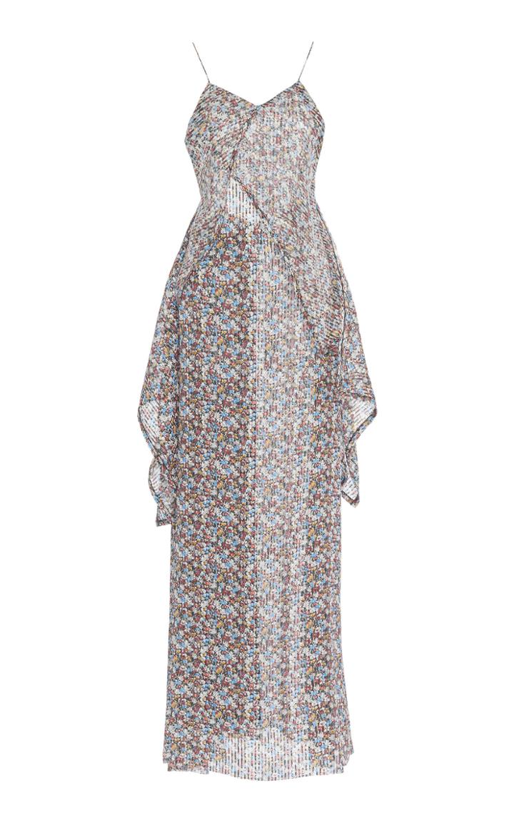 Victoria Beckham Draped Silk-blend Gown