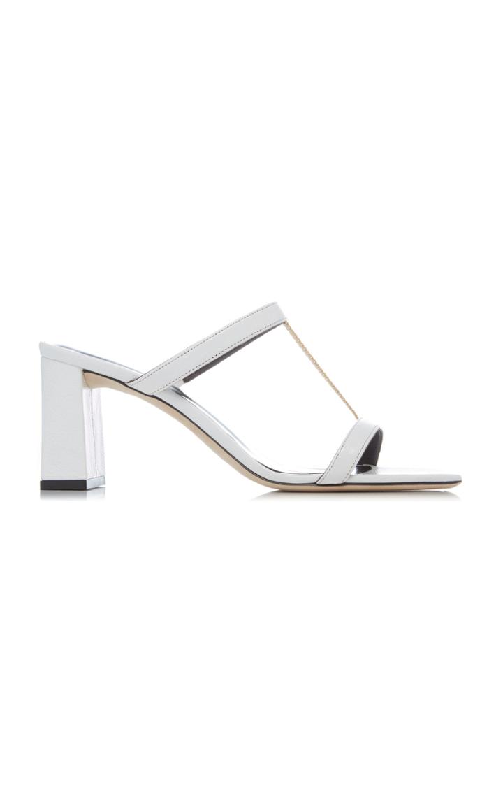 By Far Chloe Chain-detailed Leather Sandals