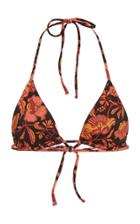 Matteau Floral-print Triangle Bikini Top