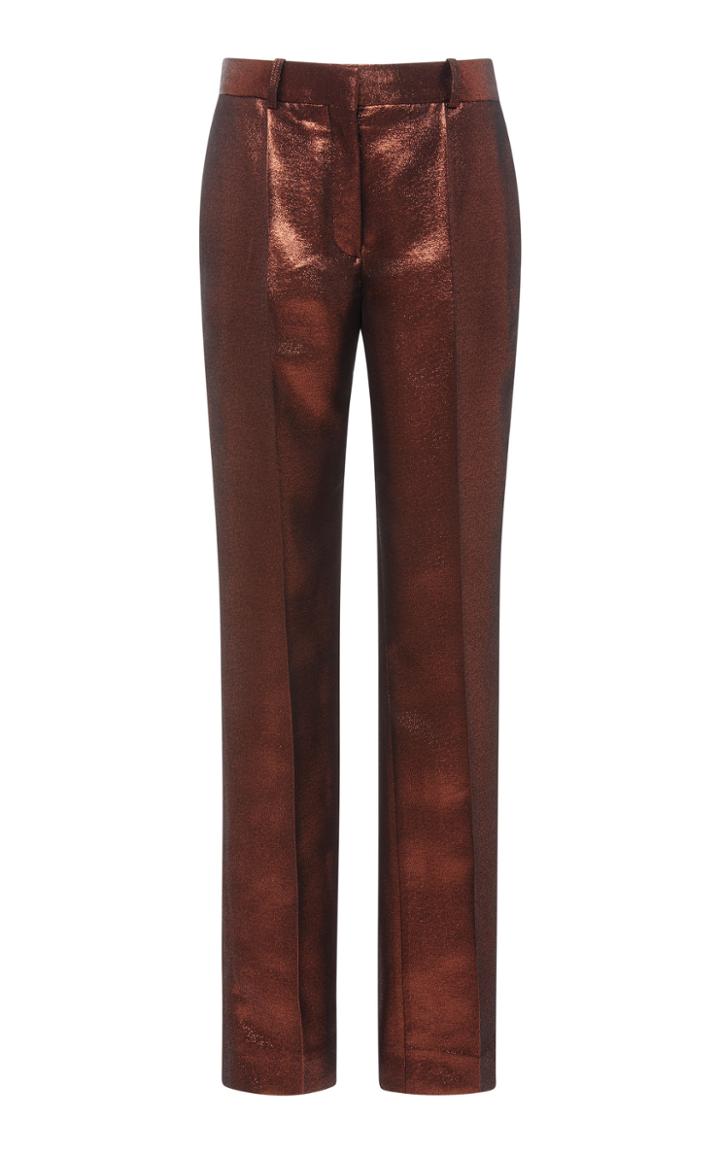 Victoria Victoria Beckham Slim Metallic Dress Pant