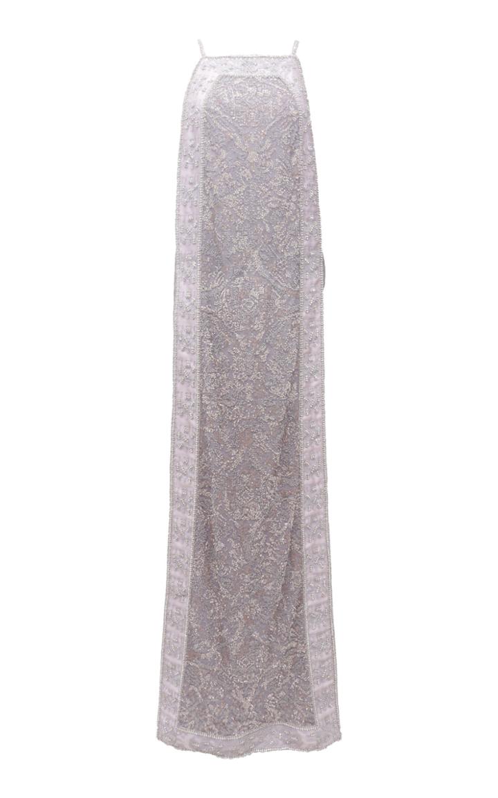 Saptodjojokartiko Mauve Full Embellished Dress
