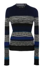 Proenza Schouler Striped And Marled Rib-knit Sweater