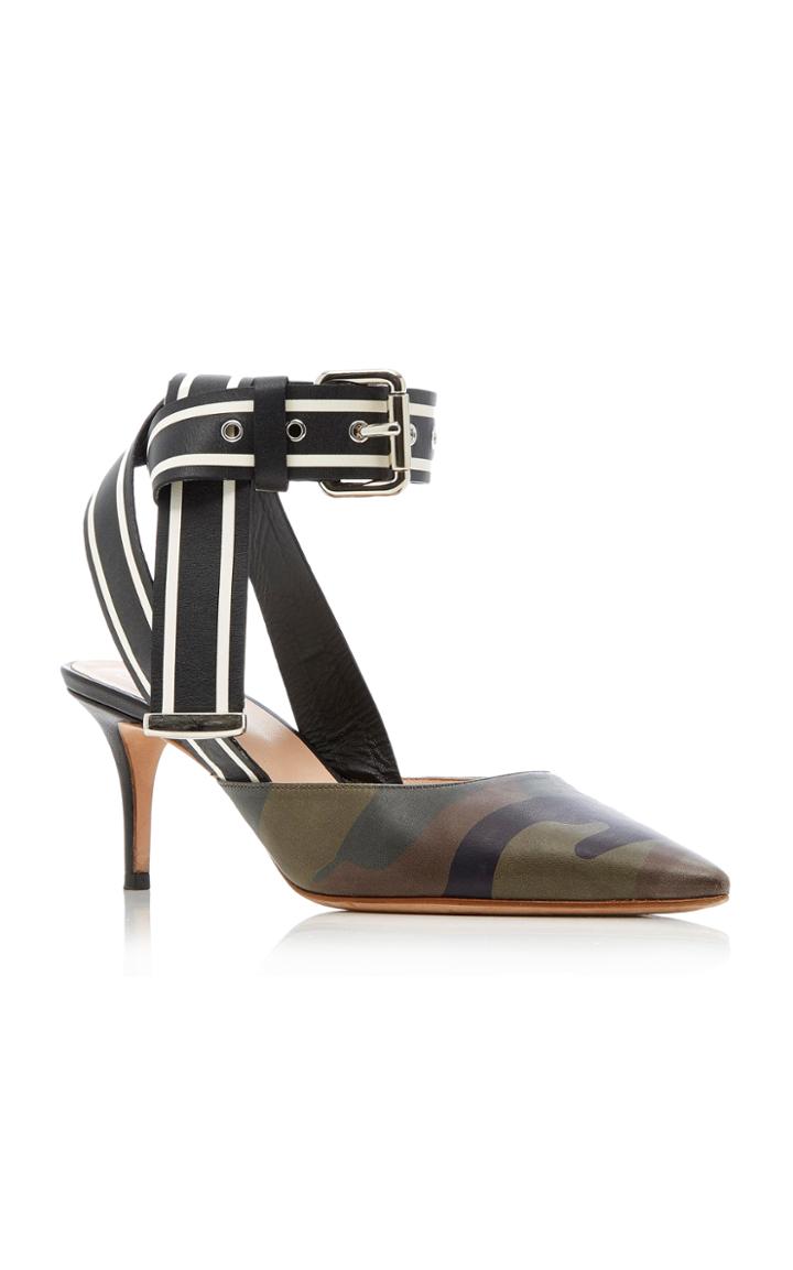 Monse Camo Racing Strap Kitten Heel