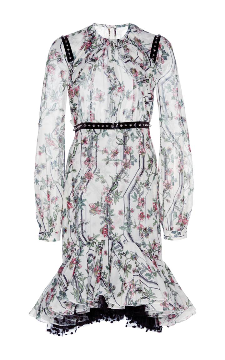 Giambattista Valli Floral Printed Cocktail Dress