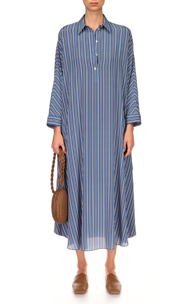 Moda Operandi Michael Kors Collection Striped Silk Caftan