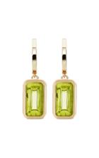 Alina Abegg Pfefferminz Peridot 14k Yellow Gold Hoop Earrings