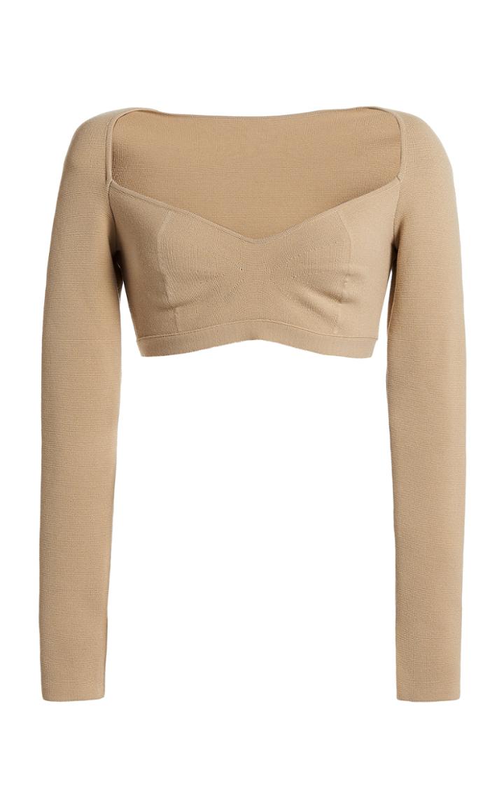 Moda Operandi Zeynep Aray Knit Cropped Top