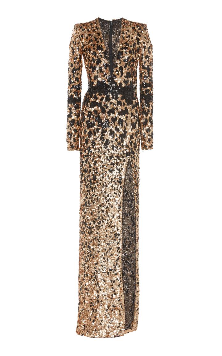 Zuhair Murad Appaloosa Sequin-embellished Crepe Gown