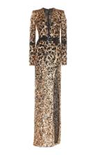 Zuhair Murad Appaloosa Sequin-embellished Crepe Gown