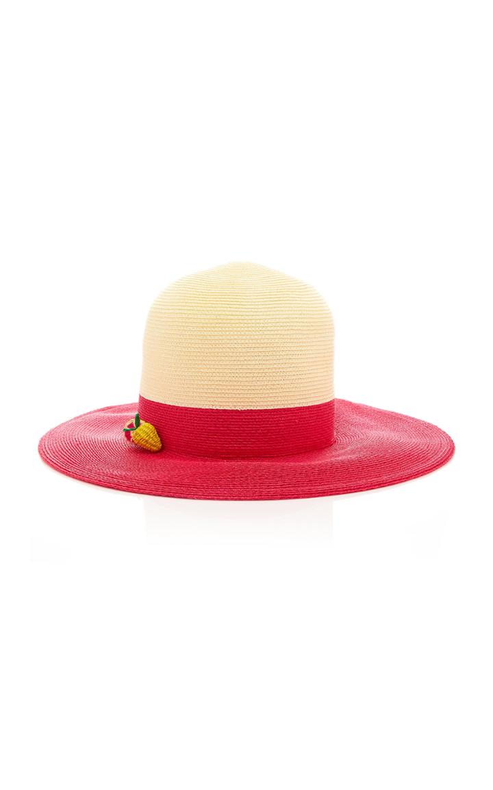 Yestadt Millinery Tableau Two-tone Straw Hat