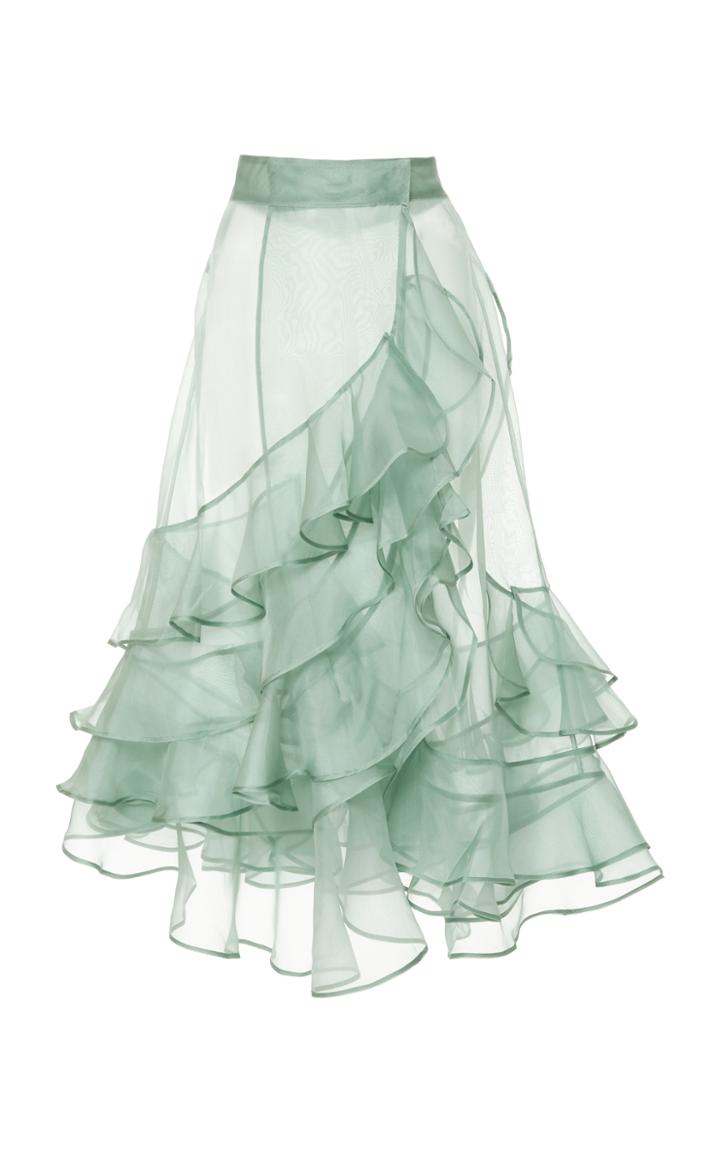 Johanna Ortiz M'o Exclusive Mar Dulce Silk Organza Skirt
