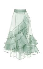 Johanna Ortiz M'o Exclusive Mar Dulce Silk Organza Skirt