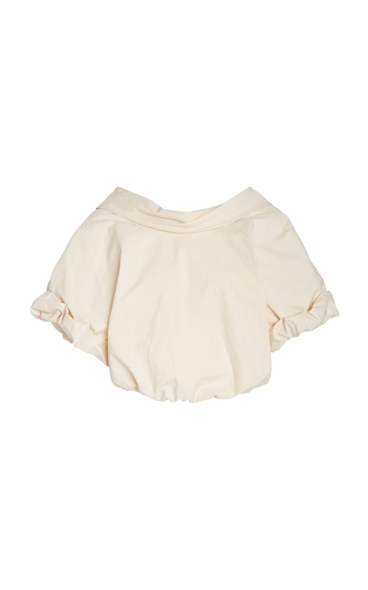 Rosie Assoulin Bubble Cotton-poplin Top