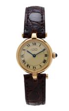 Vintage Watches Cartier Vendome With Cream Roman Dial