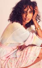 Moda Operandi Loveshackfancy Naveen Belted Tie-dyed Alpaca-blend Sweater
