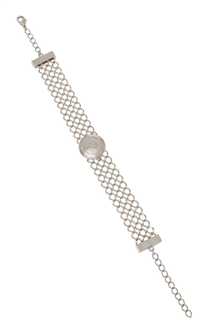 Balmain Three Chain Silver Necklace
