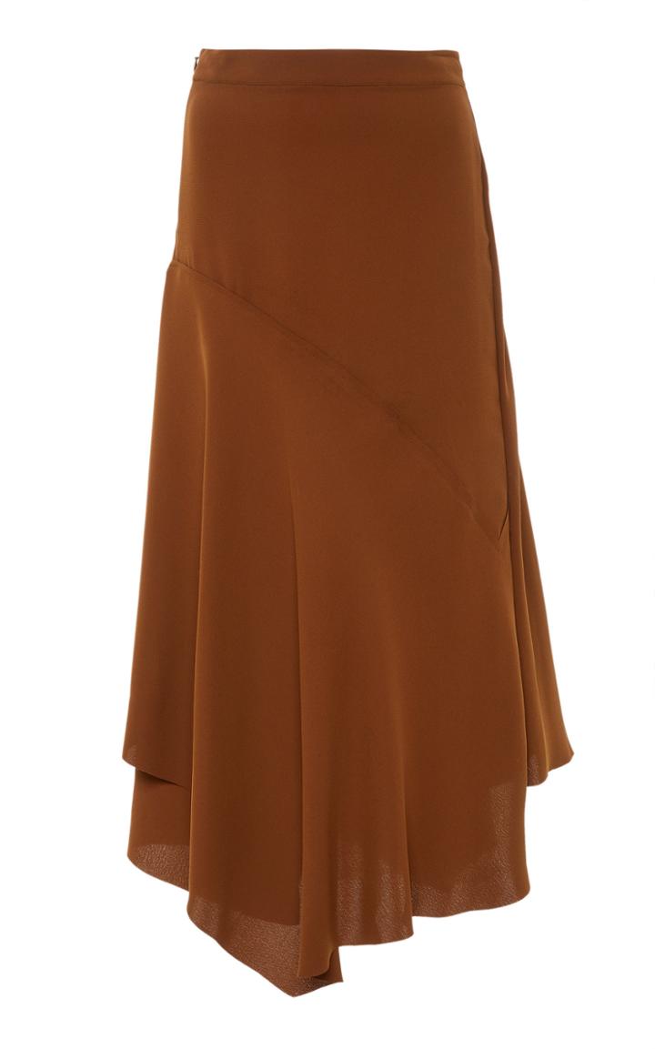 Moda Operandi Vince Asymmetric Panel Midi Skirt Size: 00