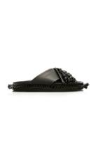 Simone Rocha Embellished Leather Slides